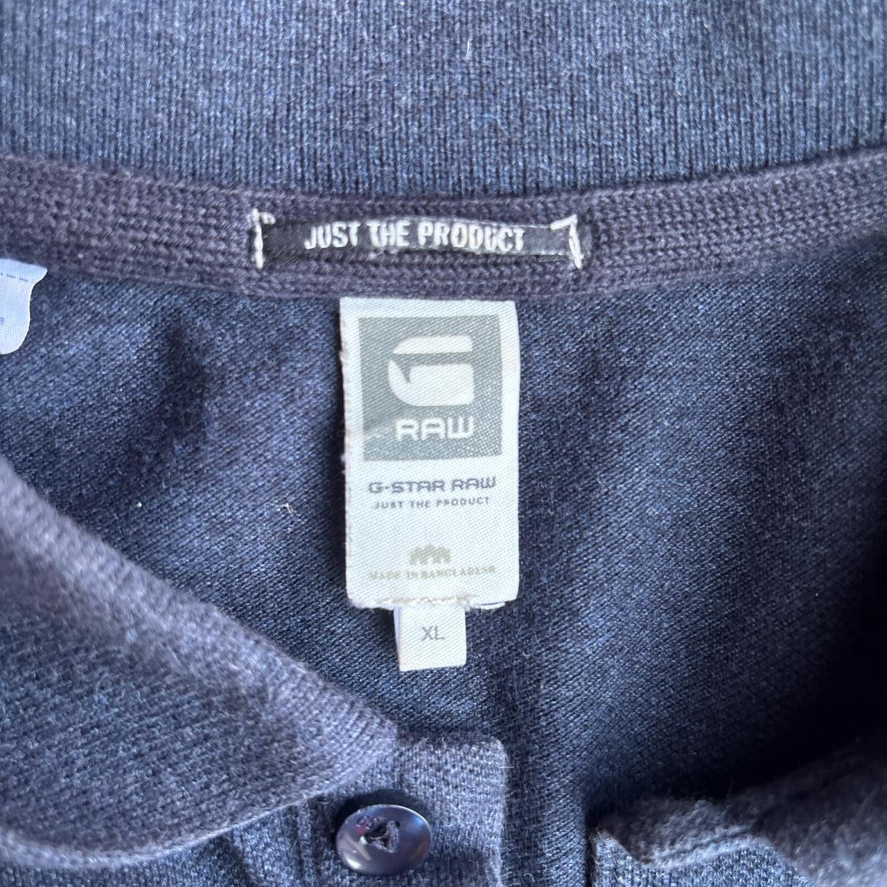 Navy G-STAR RAW Embroidered Polo Shirt