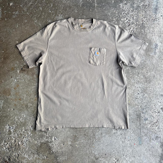 Beige Carhartt Single Pocket T-Shirt - XL