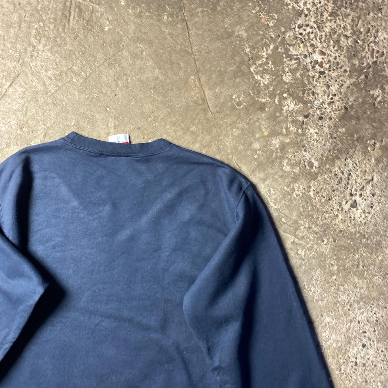 Navy Champion Sweatshirt w/ Kent Print - S