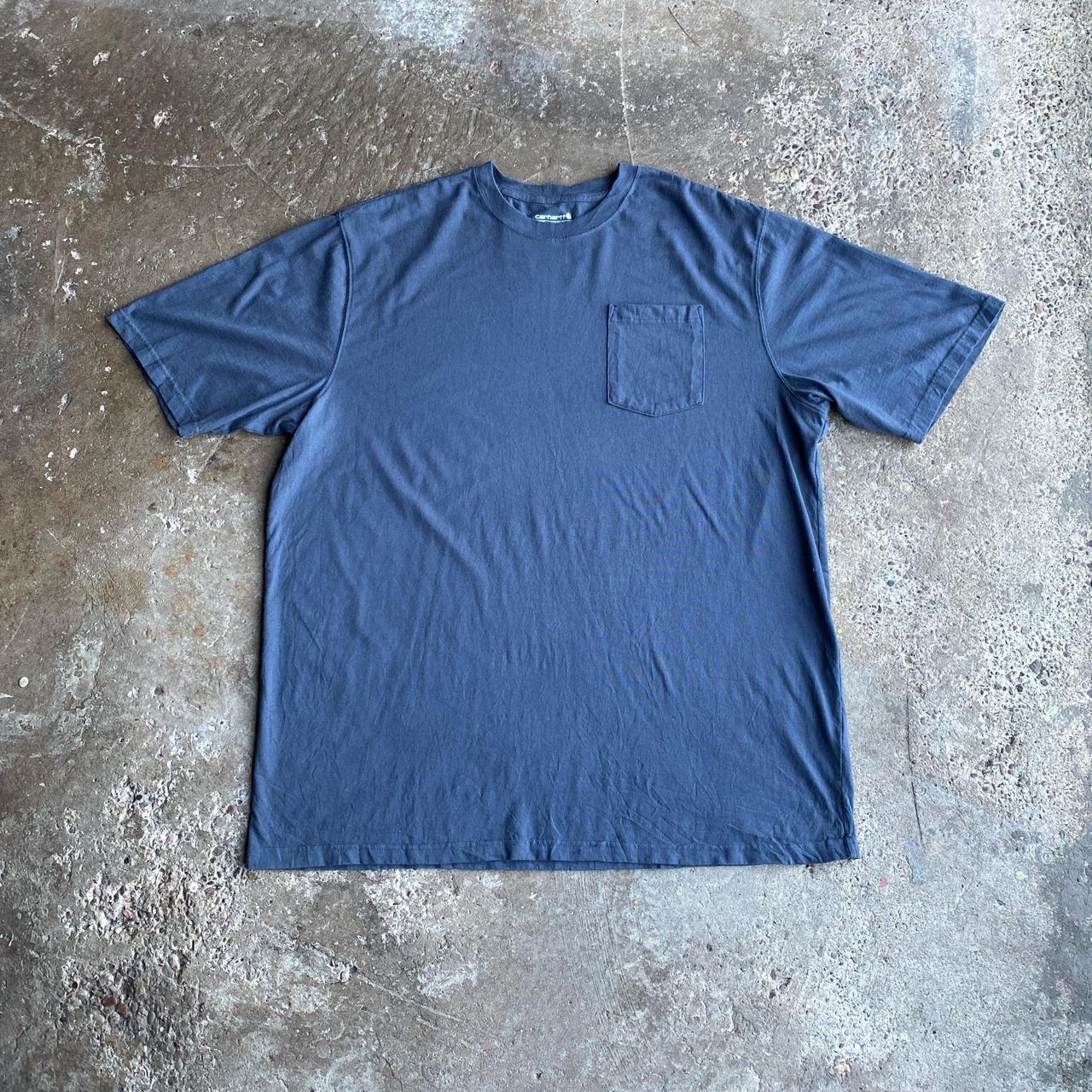 Blue Carhartt Single Pocket T-Shirt - 2XL