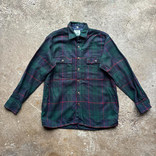 Vintage Green and navy Canda Casuals flannel shirt