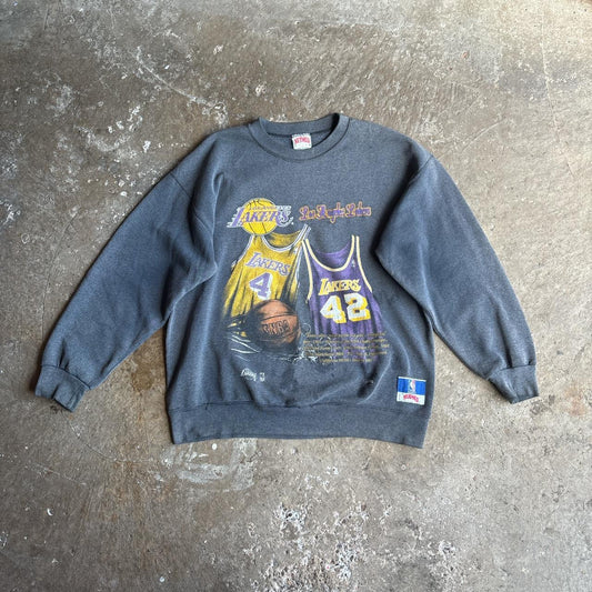 Grey 90’s Los Angeles Lakers Graphic Sweatshirt