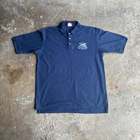 Navy Super 2005 Super Bowl Embroidered Polo Shirt - XL