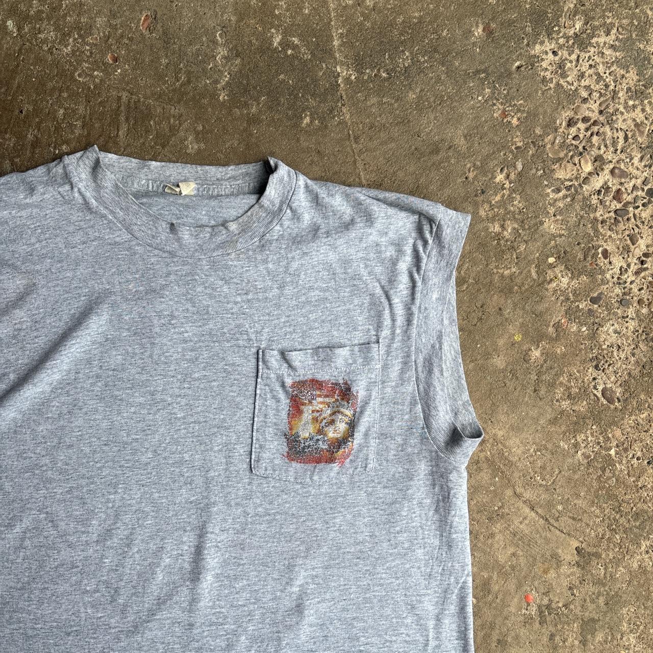 Grey Vintage 90’s Graphic T-Shirt Vest
