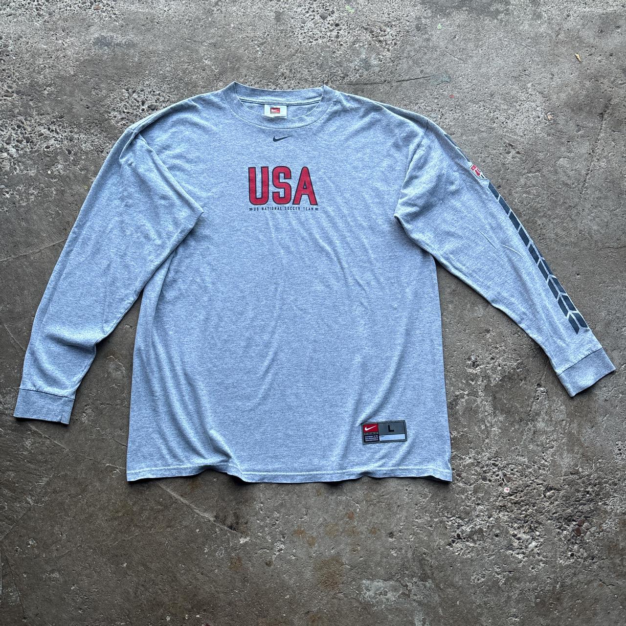Grey Nike Team USA soccer team T-shirt - L