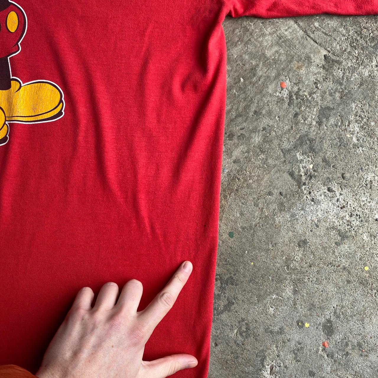 Vintage Red Disney Graphic Mickey Mouse T-Shirt - 3XL