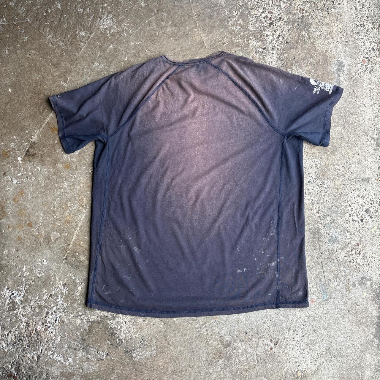 Sun Stained Navy Carhartt Distressed Single Pocket T-Shirt - XL