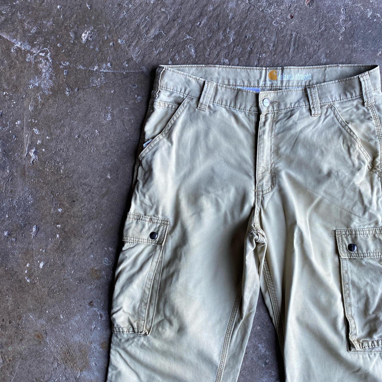 Light Green Carhartt Combat Trousers - W33