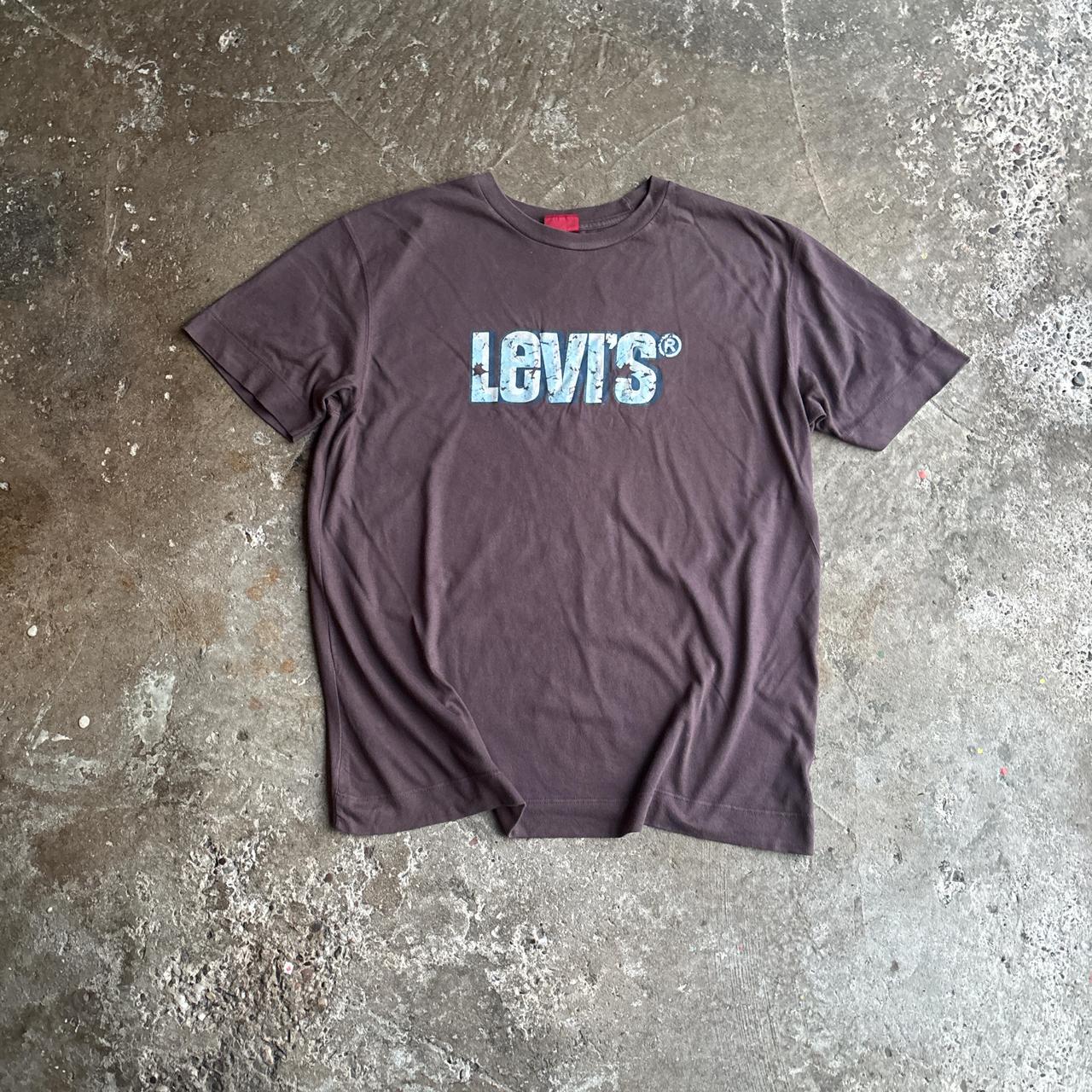Brown Levi’s Text Graphic T-Shirt - L