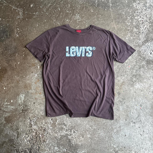 Brown Levi’s Text Graphic T-Shirt - L