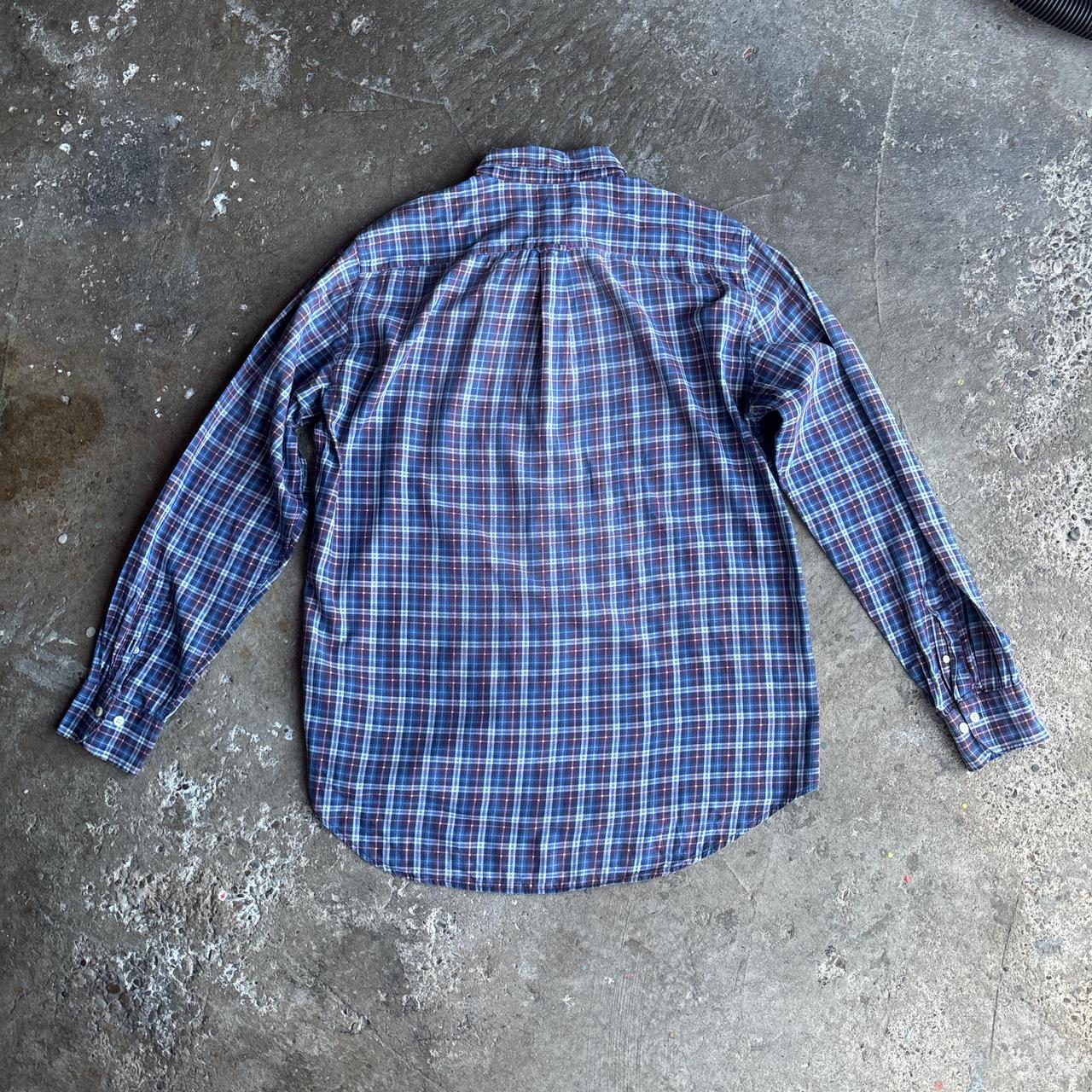 Blue & Red Checkered GANT Long-Sleeve Shirt
