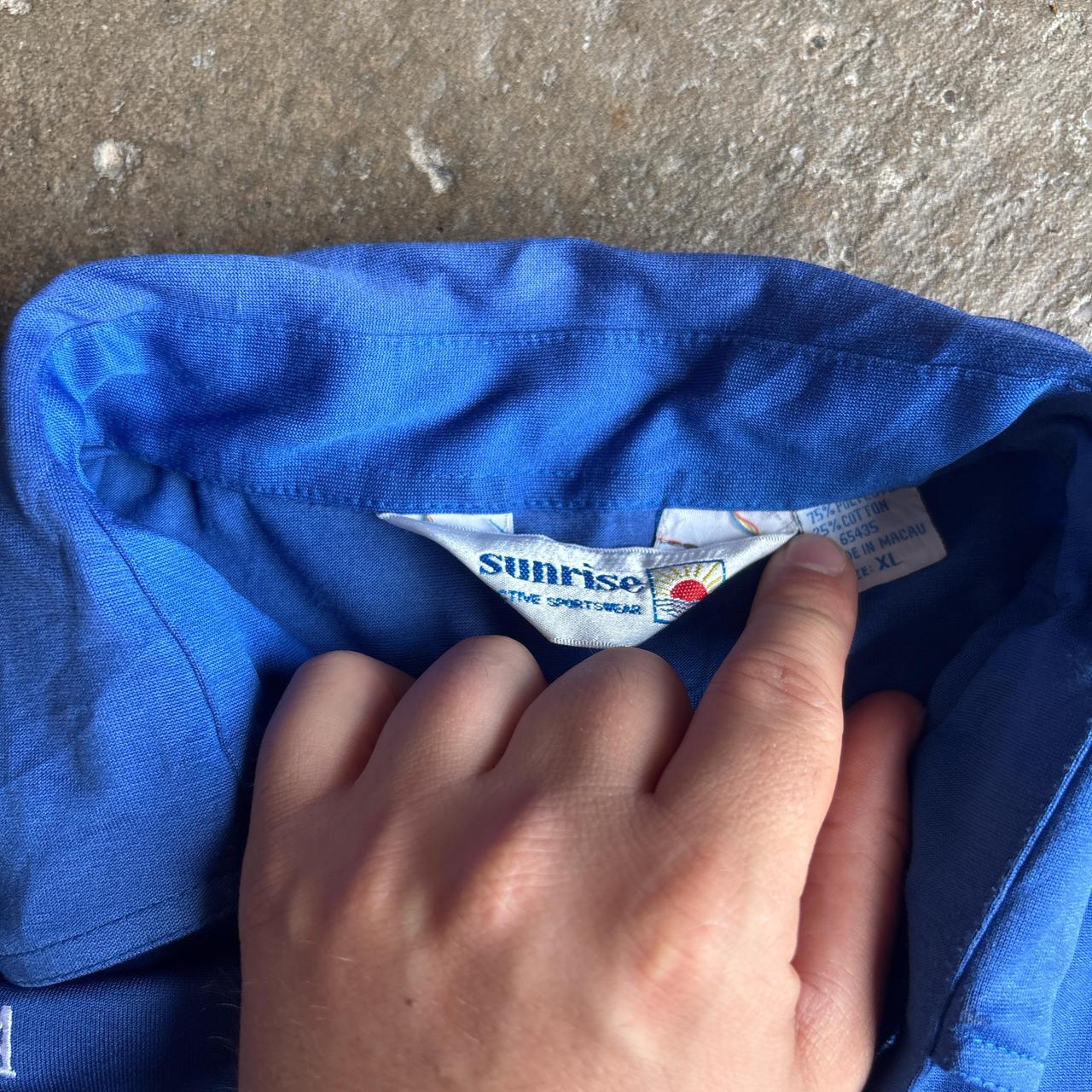 Vintage blue ‘CBA Crusaders’ polo shirt