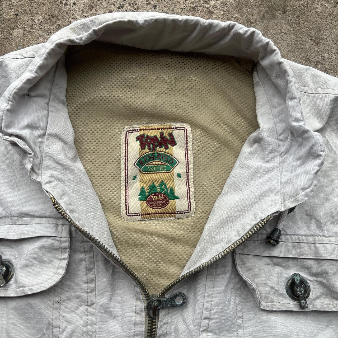 Vintage Cream utility vest - L