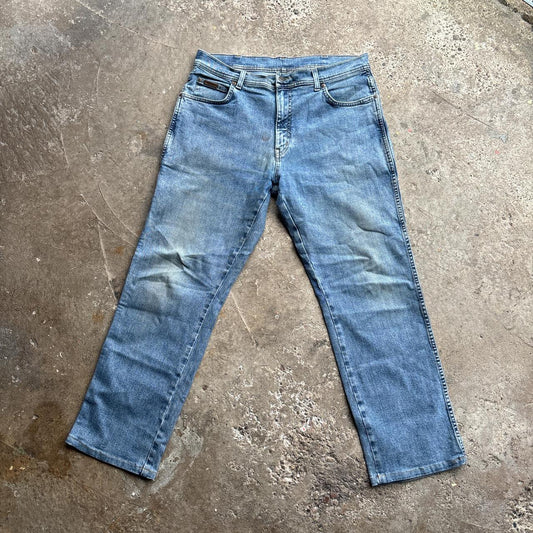 Wrangler Straight Light Blue Denim Jeans | W36 - L30