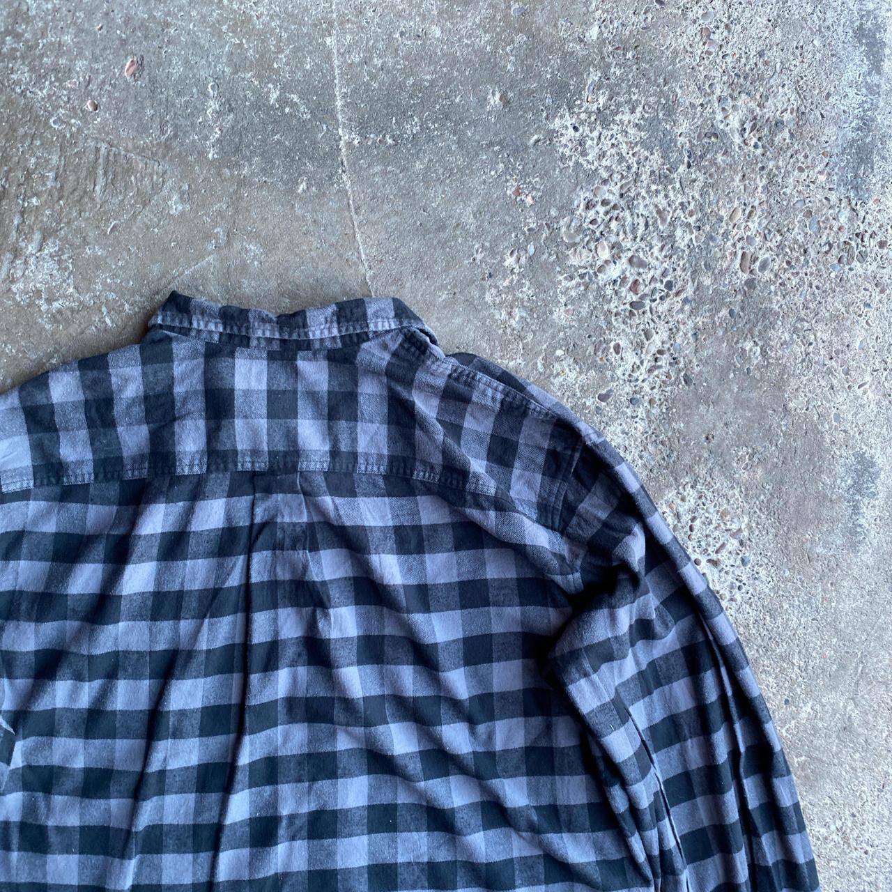 Black & Grey Checkered Dickies Flannel Shirt - 2XL