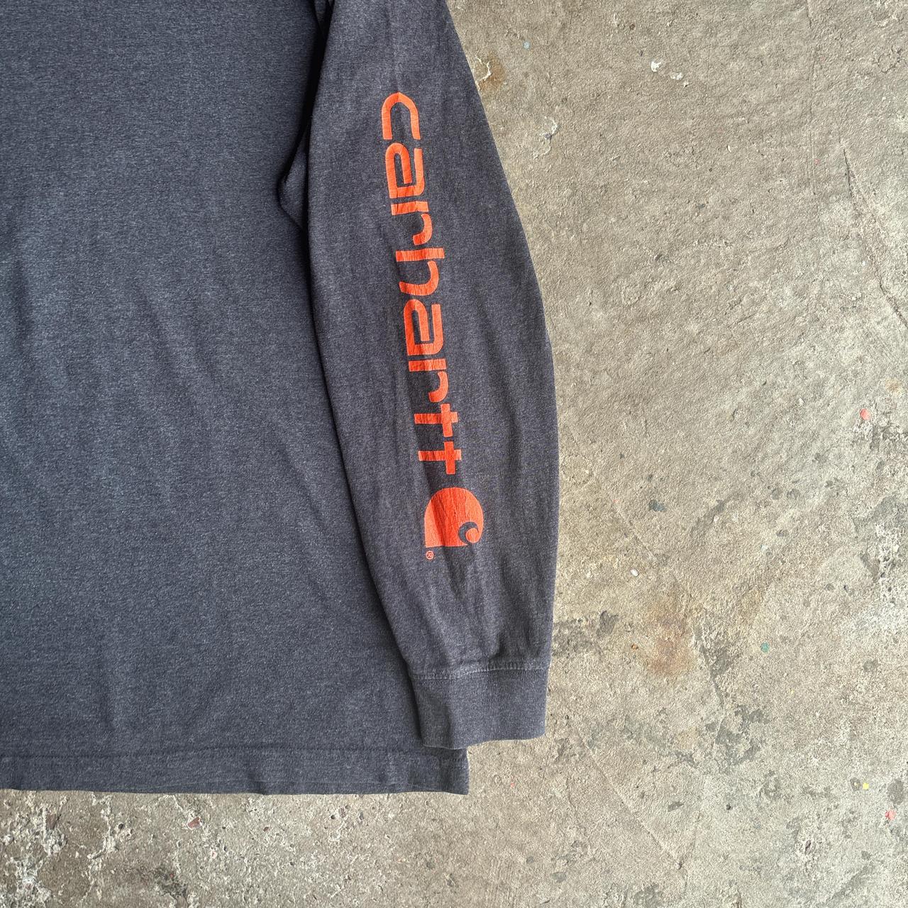 Grey Carhartt Long Sleeve T-Shirt - XL