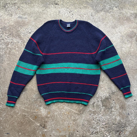 Vintage Navy Gant knitted sweater with striped pattern