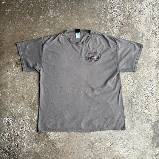 Distressed Grey Harley Davidson T-Shirt - XL