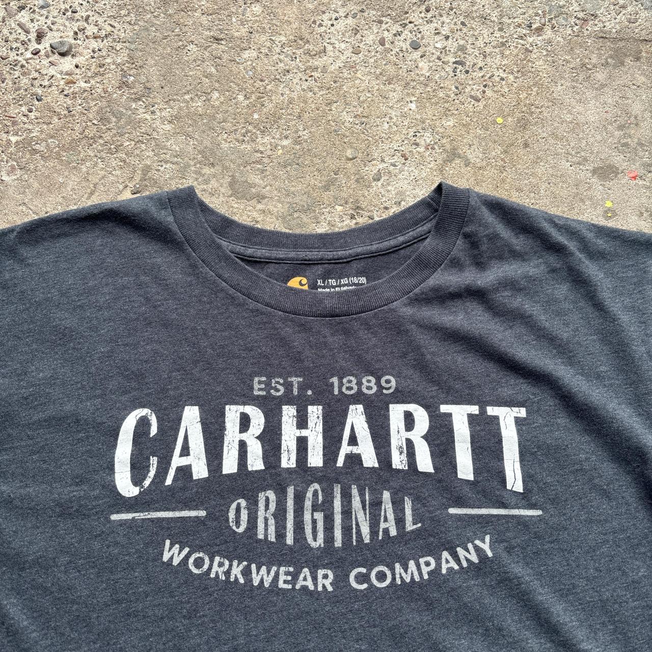 Grey Carhartt graphic tee - XL