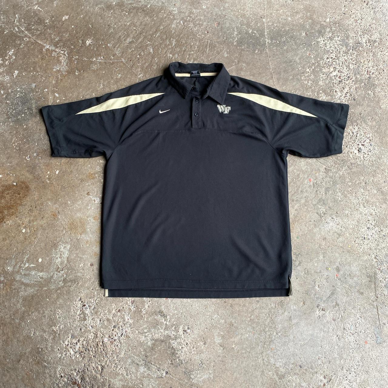 Black ‘90s Nike Polo Shirt - L