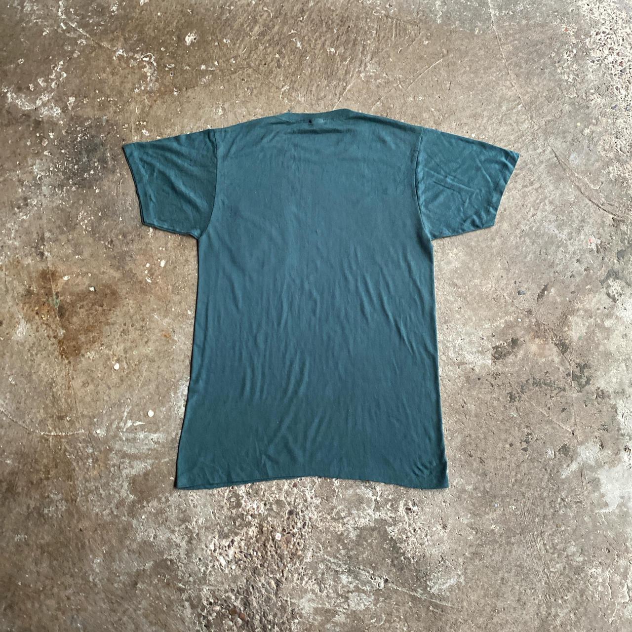 Vintage Green Single Stitch Pocket T-Shirt - M