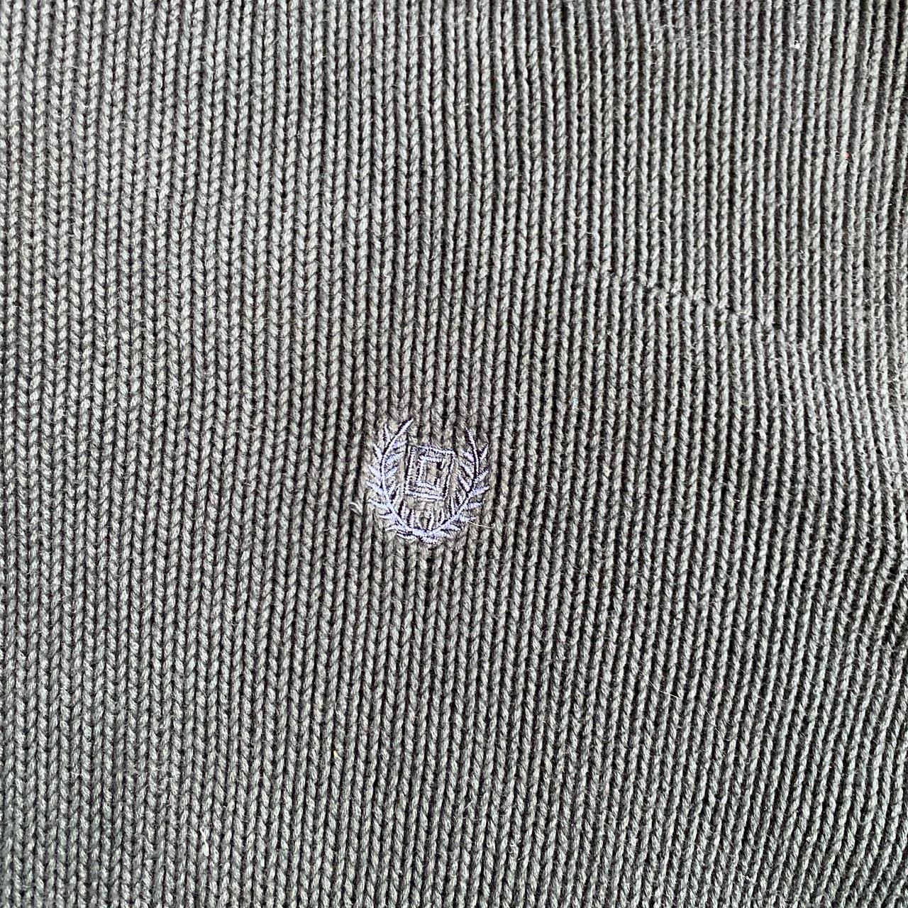 Black Chaps Button Up Knit Jumper - L