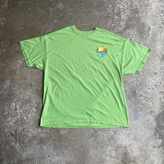 Green ‘Sunset Sails’ Graphic Bar T-Shirt - XL