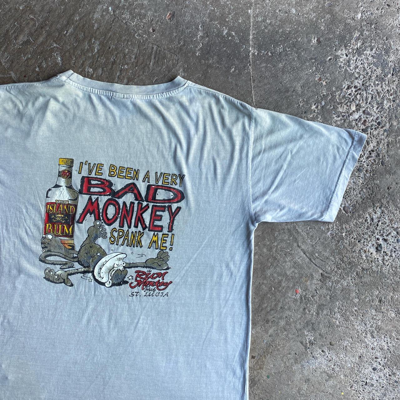 Grey Graphic Rum T-Shirt - 2XL