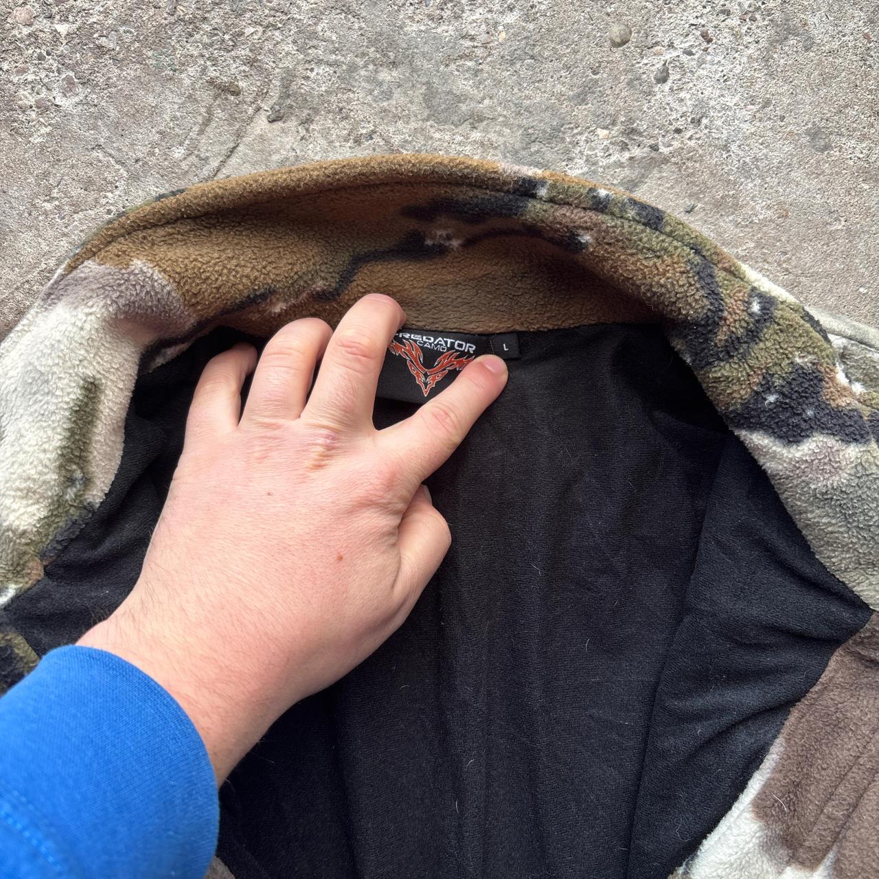 Camo Predator hunting fleece - L