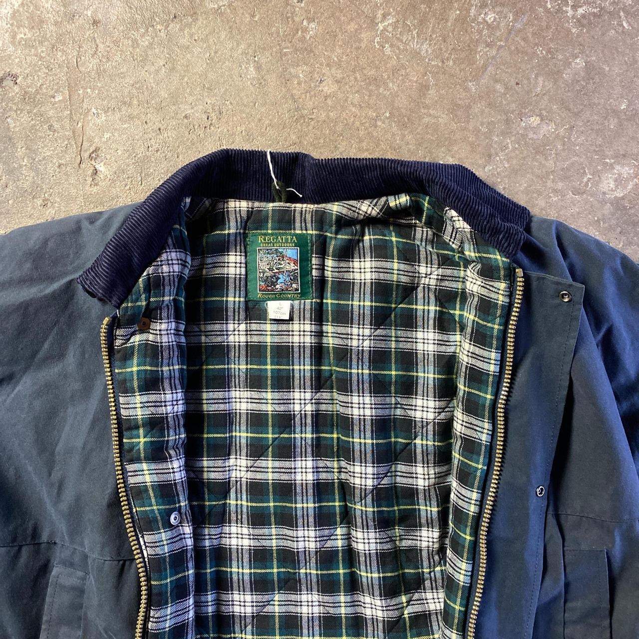 Vintage Navy Regatta Waxed Jacket - L