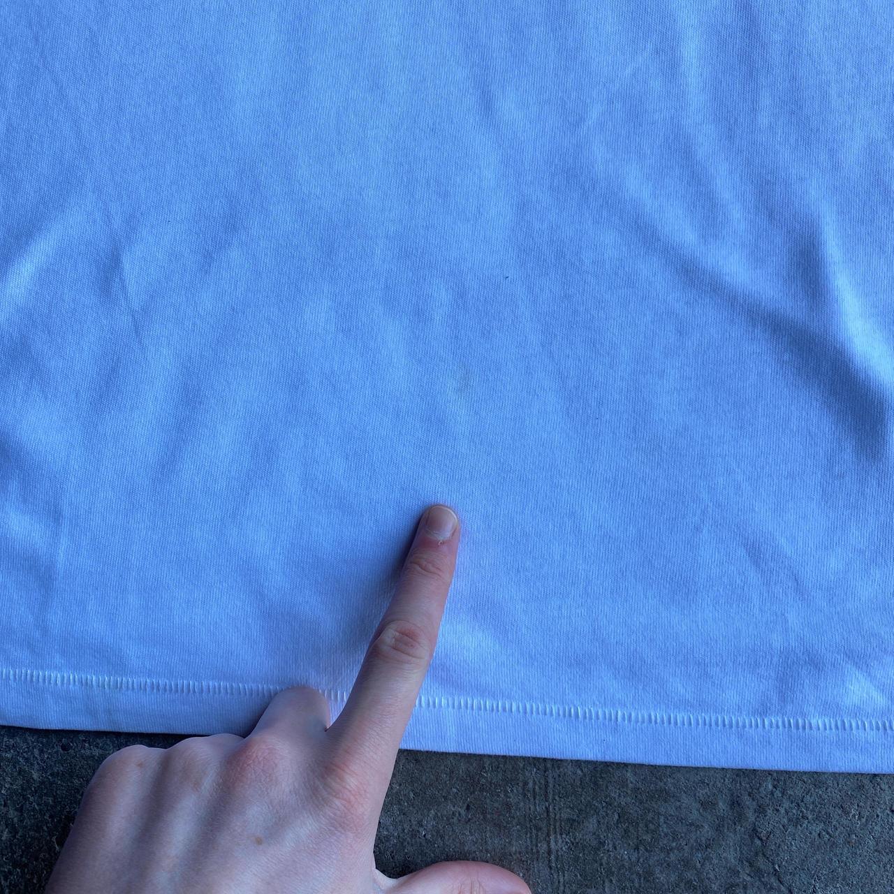 White Abercrombie & Fitch Embroidered T-Shirt - S