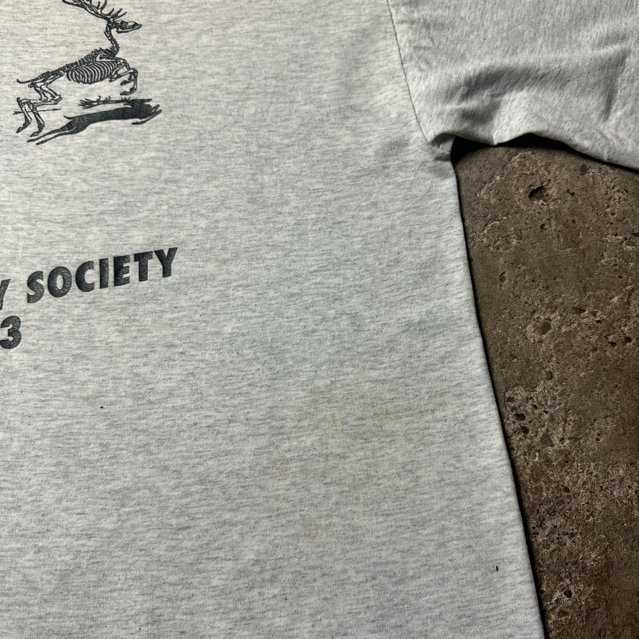 90s Grey graphic tee with Anthropology prints
