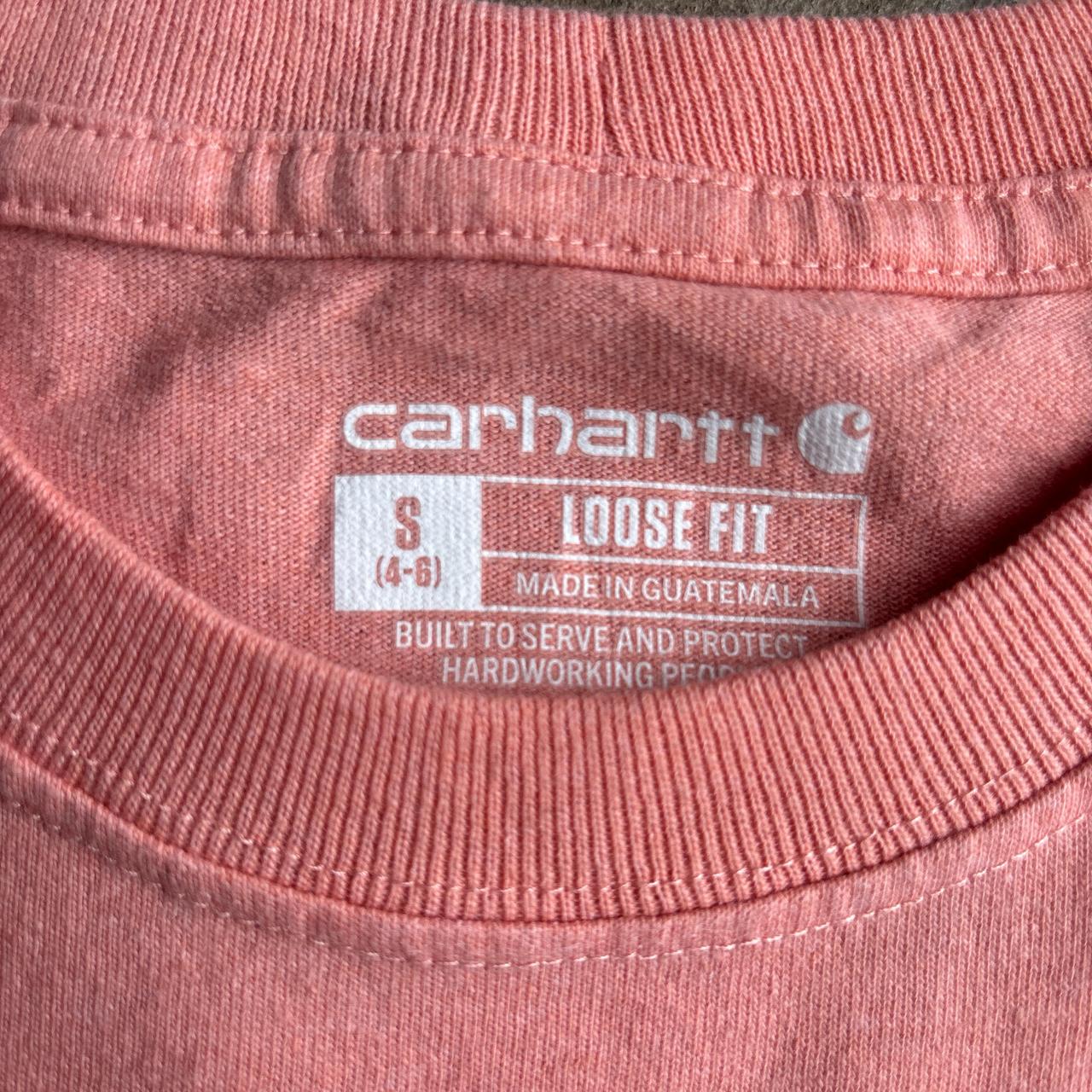 Salmon Pink Carhartt T-Shirt - S (women’s)