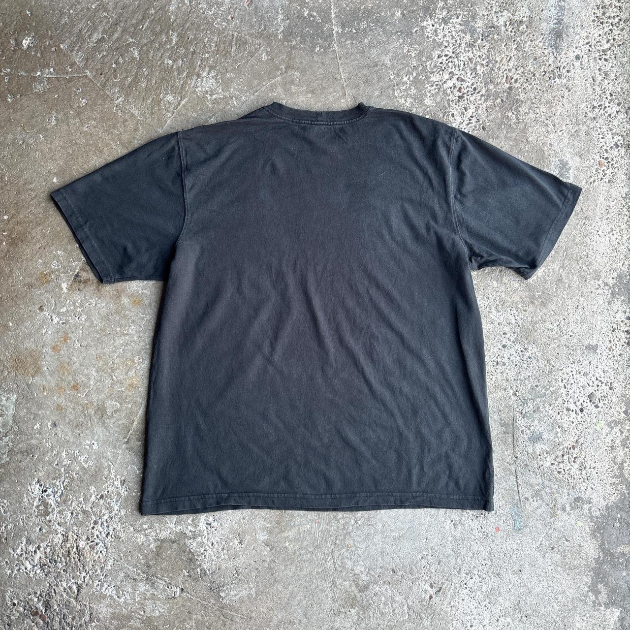 Distressed Black Carhartt T-Shirt - XL