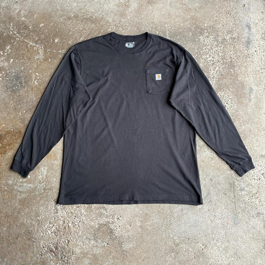 Black Long-Sleeve Carhartt T-Shirt - 2XL