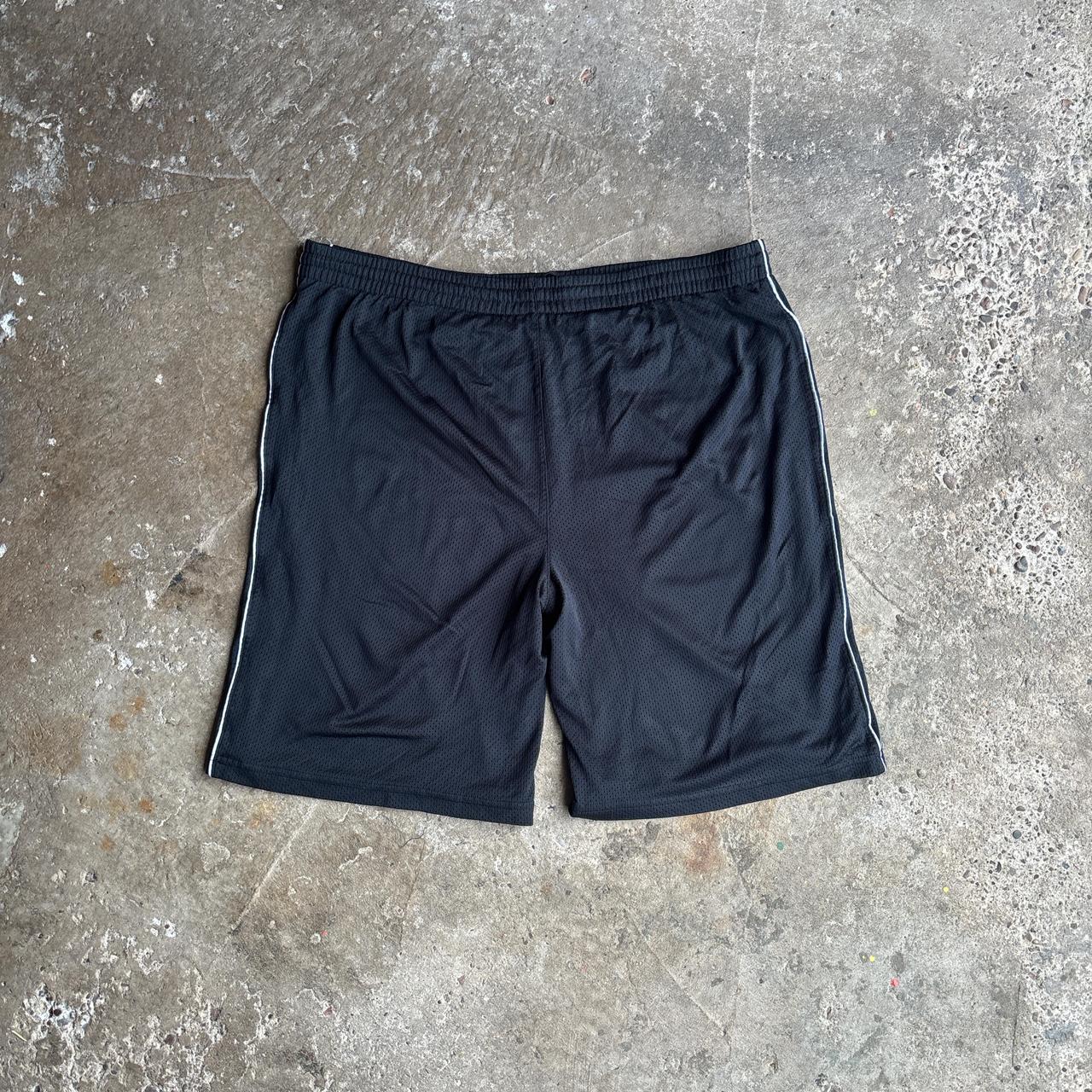 Black Mesh Sportswear Shorts