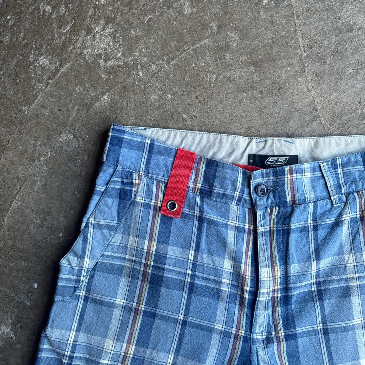 Blue Checkered 5DSL Shorts