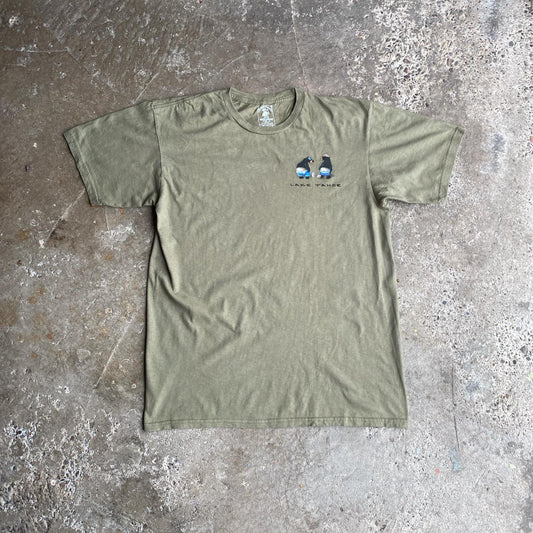 Khaki Green ‘Lake Tahoe’ Bear Graphic T-Shirt - L