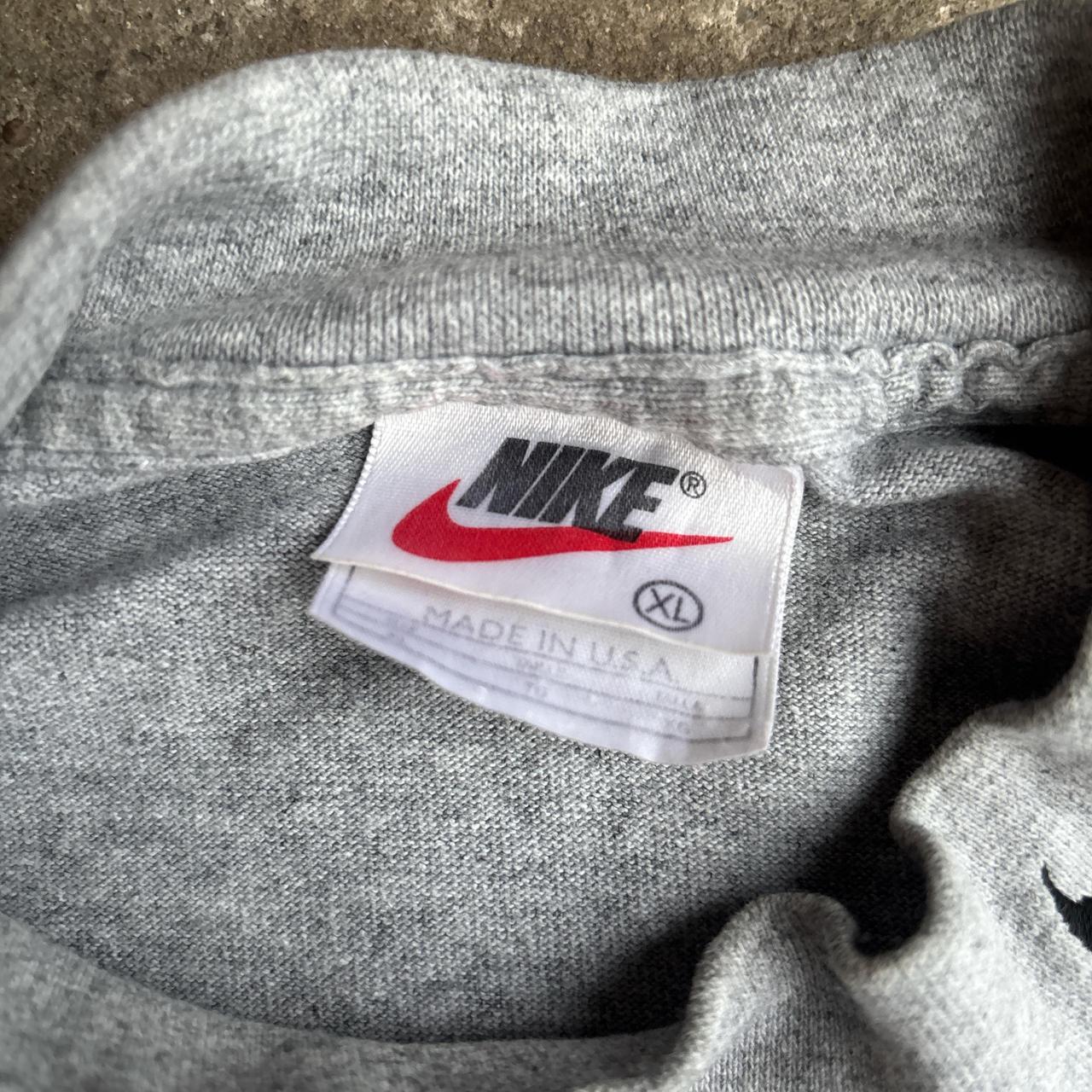 Grey Nike Long-Sleeve Mock Neck T-Shirt - XL