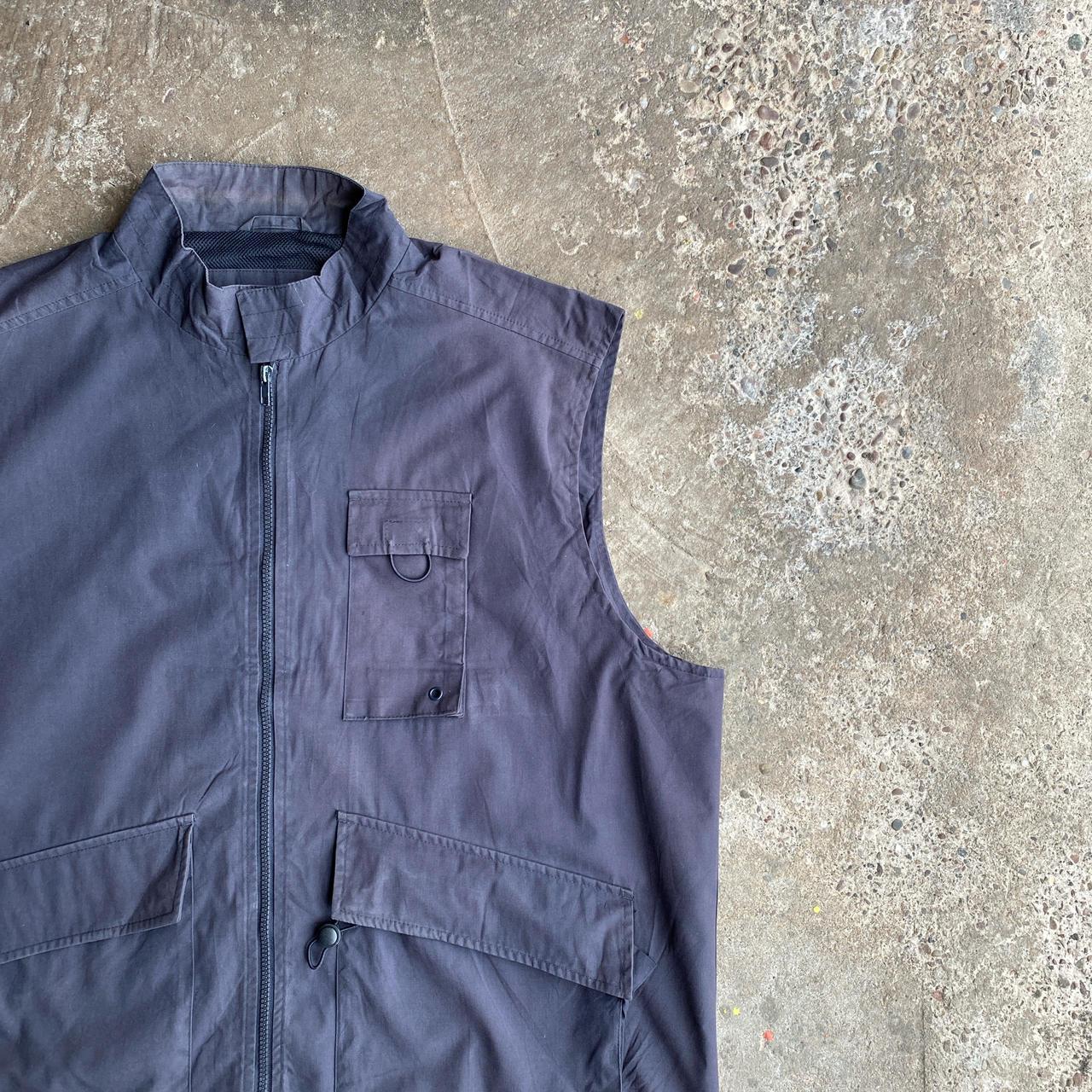 Vintage Grey Technical Full Zip Vest Jacket - 2XL