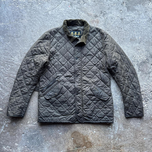 Green Barbour quilted jacket
