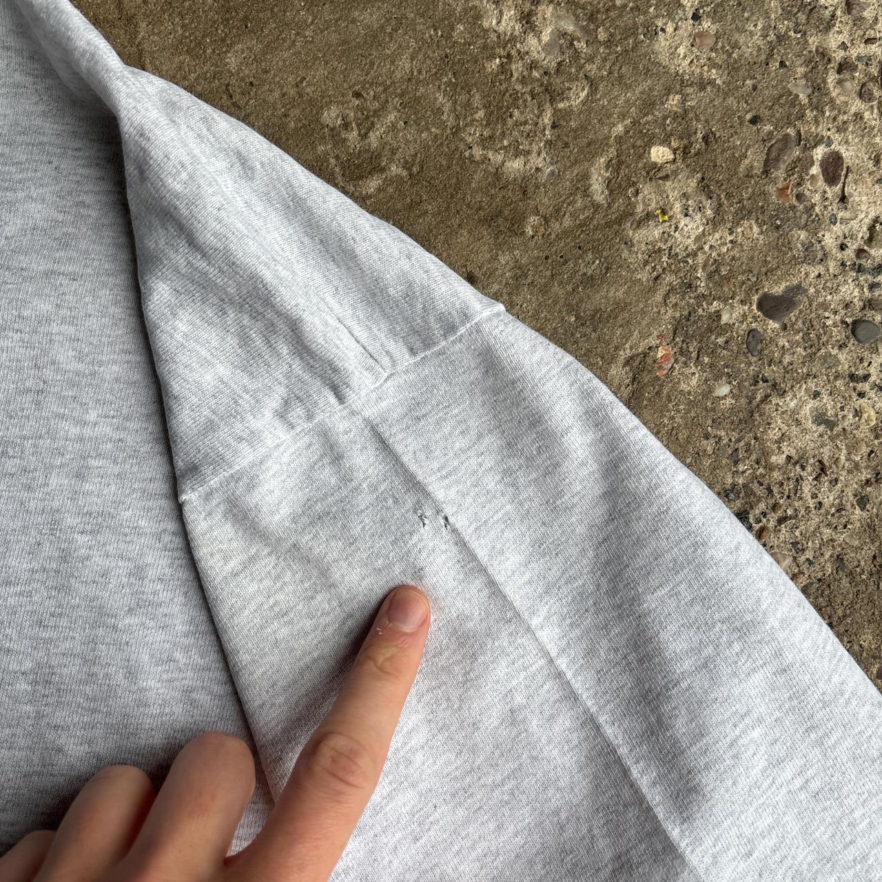 Grey Button Up Single Stitch T-Shirt - XL