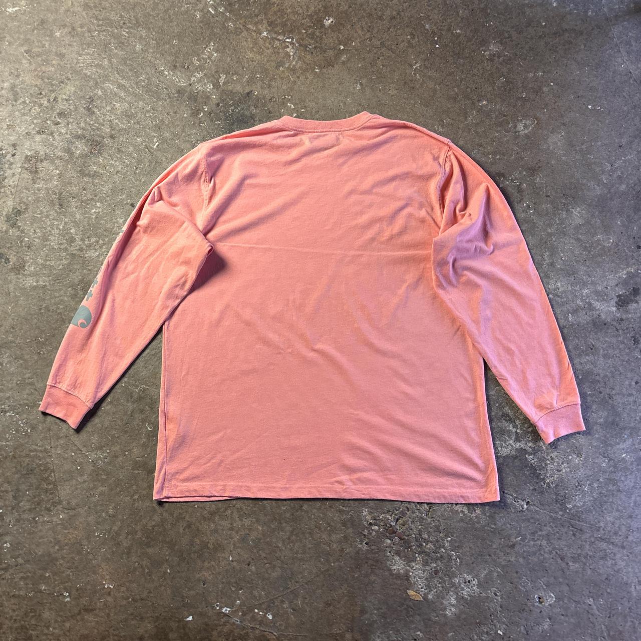 Pink Carhartt Graphic Long Sleeve T-Shirt - XL