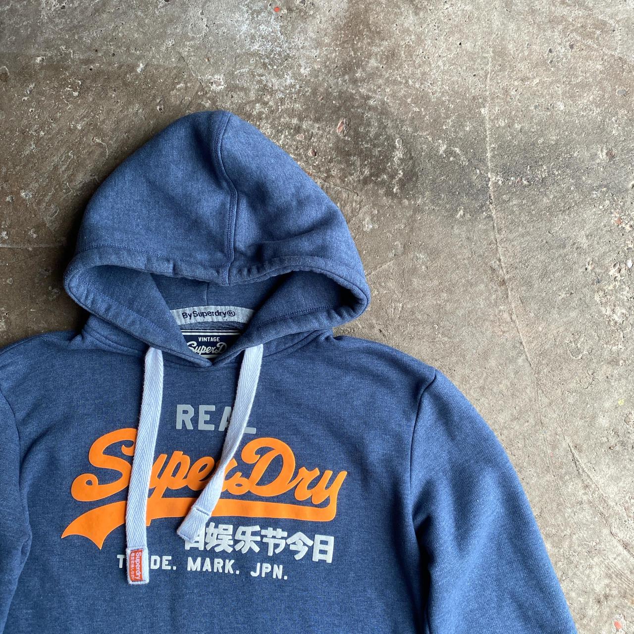 Blue Superdry Graphic Hoodie - S