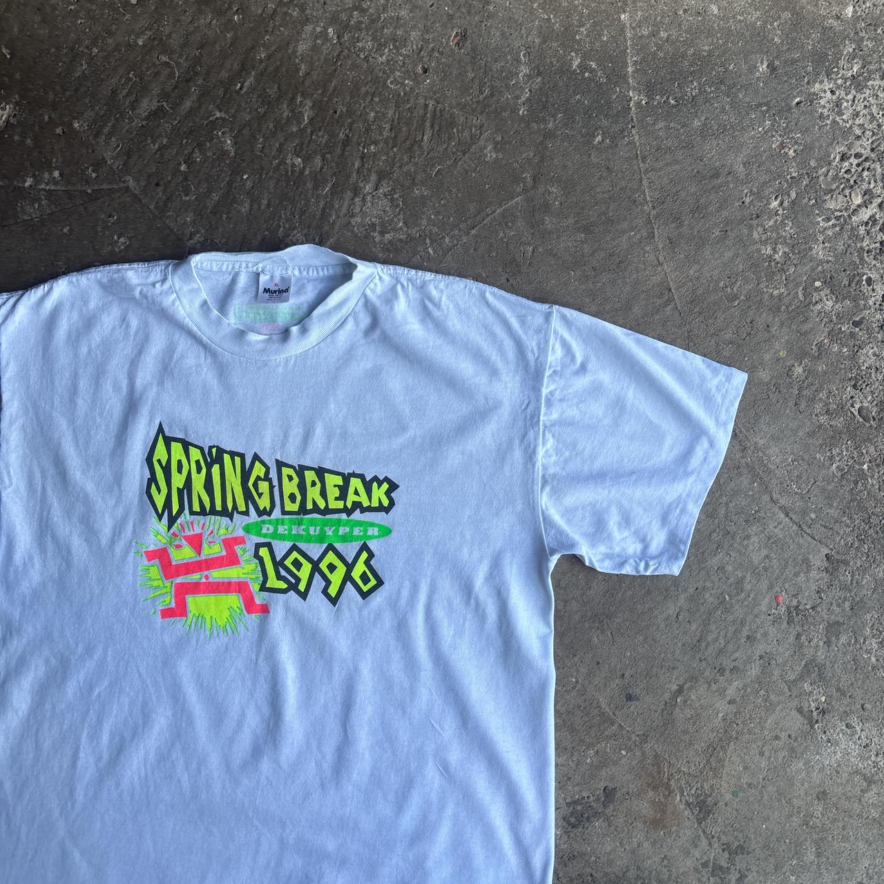 Single Stitch Vintage White Graphic T-Shirt - XL