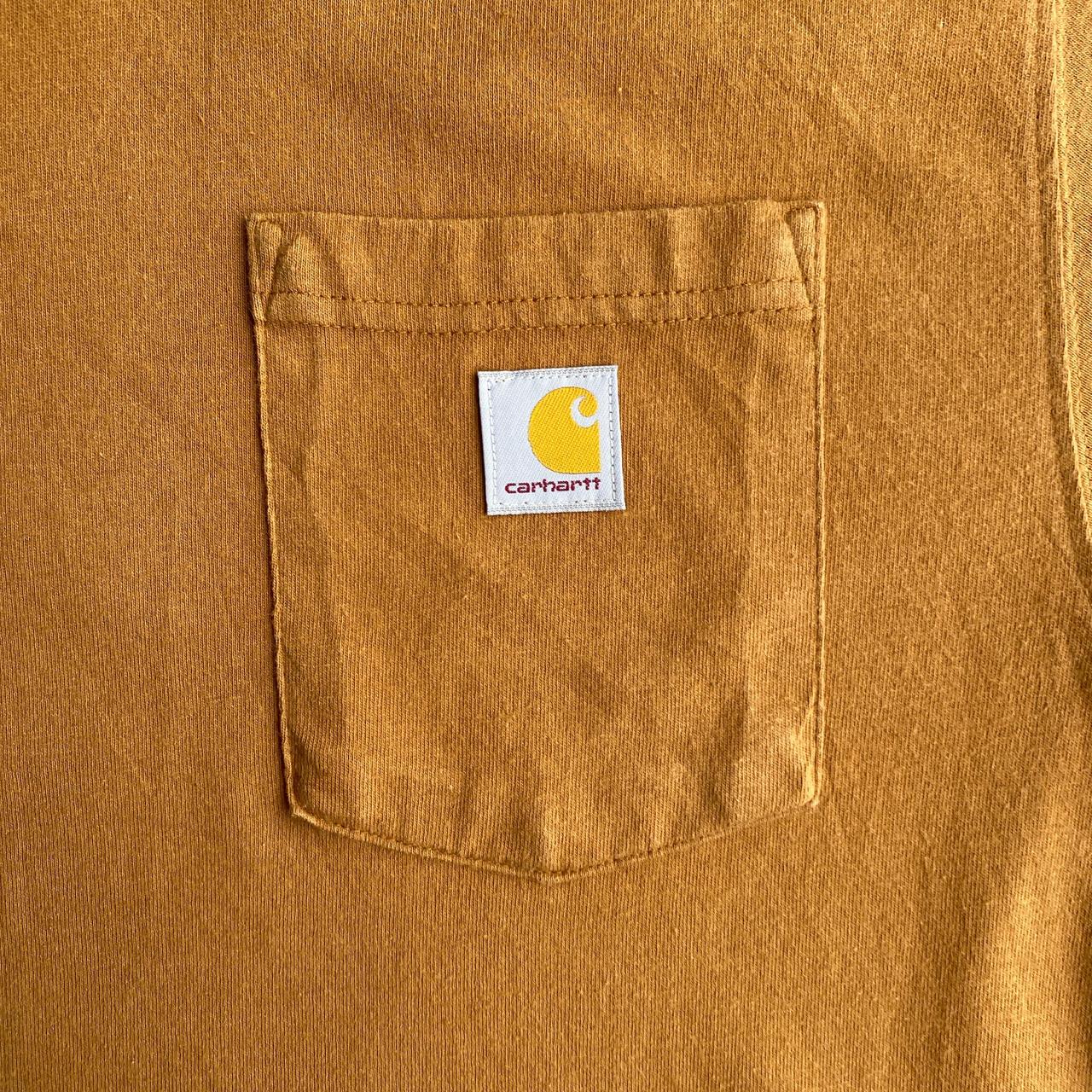 Brown Carhartt Single Pocket Graphic T-Shirt - M