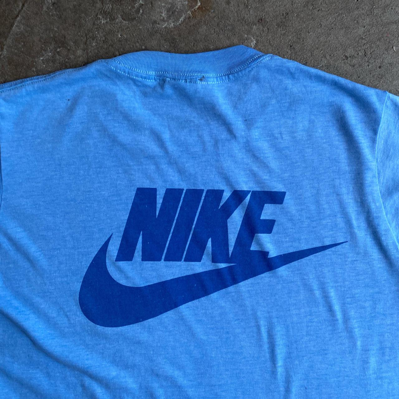 Vintage ‘85 Blue Nike Graphic Single Stitch Running T-Shirt - S