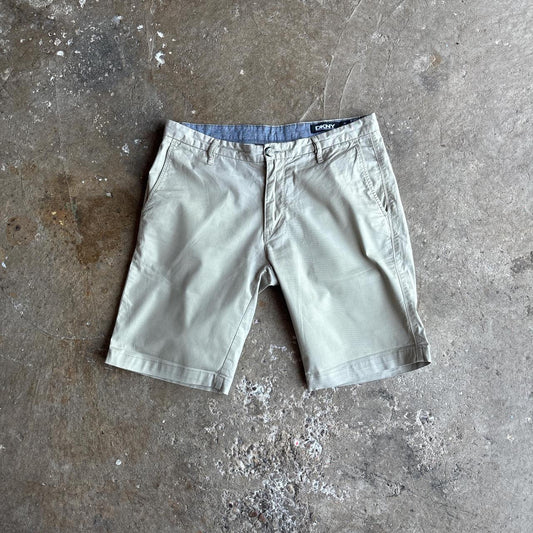 Cream DKNY Chino Shorts