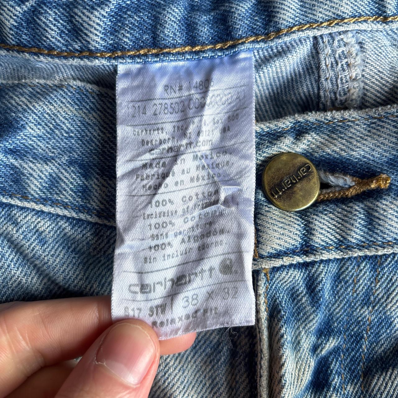 Blue Denim Heavily Distressed Dickies Carhartt