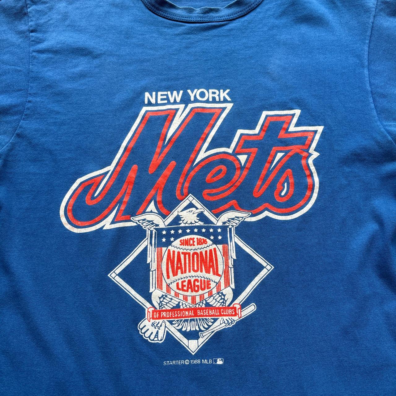 Blue 1988 New York Mets graphic tee - M